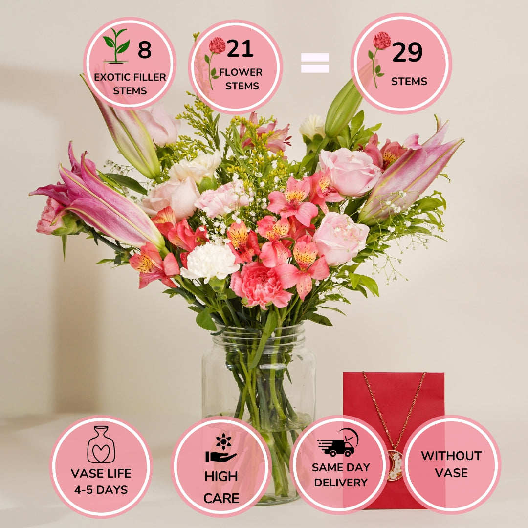 Birthday Girl Flowers & Jewellery – Shades of Spring